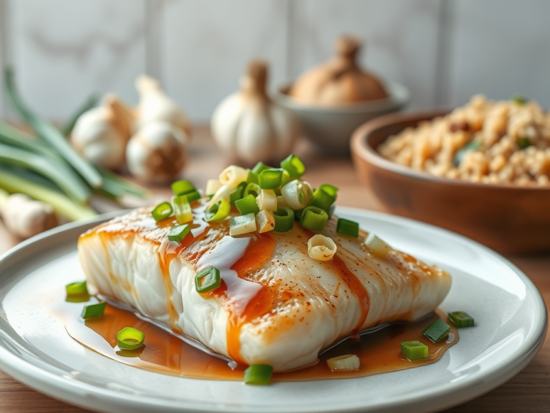 Steamed Fish with Soy&nbsp;Sauce