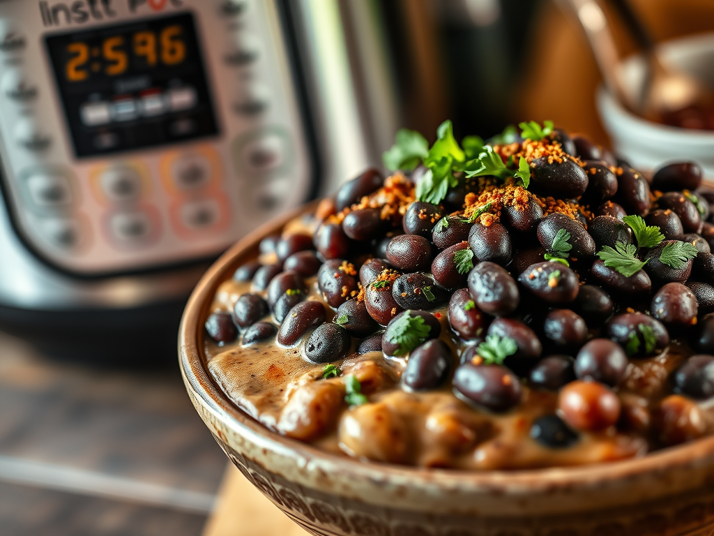 🫘 The Ultimate Side Dish for Busy Dads: Instant Pot Black Beans (Plus a Bonus&nbsp;Dessert)
